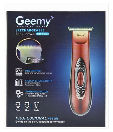 Tagliacapelli Professionale Ricaricabile Usb Rasoio Gm-6635 Elettrico Senza Fili