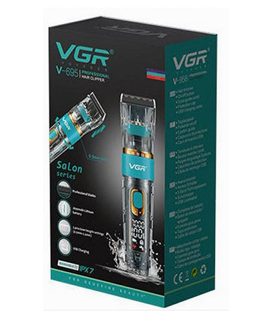 Tagliacapelli Professionale Rotella Zoom Ipx7 Impermeabile 3 Velocità Vgr V-695