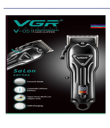 Tagliacapelli Professionale Uomo Portatile Ricarica Usb Display Digitale V-051