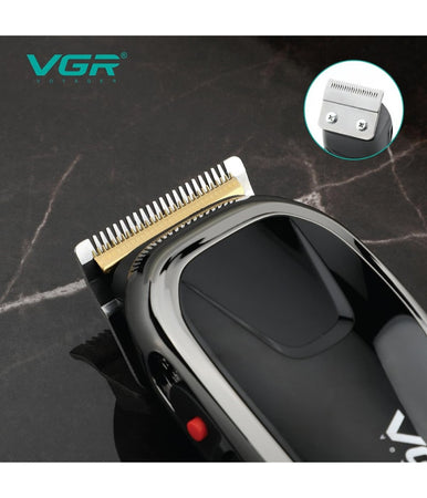 Tagliacapelli Professionale Vgr V-127 Lama In Acciaio 8 Pettini Guida Con Filo