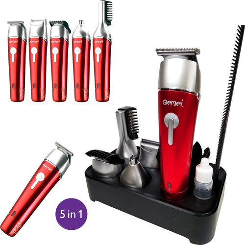 TAGLIACAPELLI RASOIO BARBA TAGLIA CAPELLI PELI NASO RICARICABILE 5 IN 1 GM-571 Salute e cura della persona/Rasatura epilazione e rimozione peli/Regolabarba tagliacapelli e rasoi per il corpo/Tagliacapelli Trade Shop italia - Napoli, Commerciovirtuoso.it