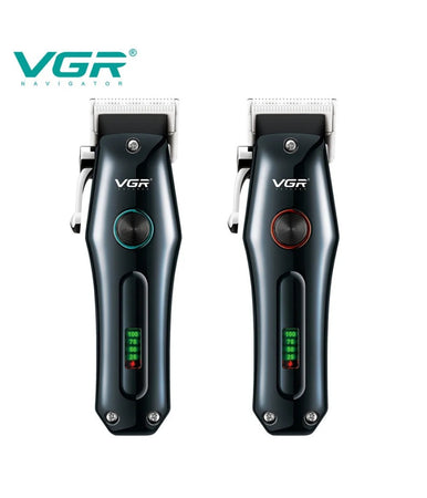 Tagliacapelli Rasoio Da Uomo Vgr V-969 A Batteria Ricaricabile Usb Display A Led