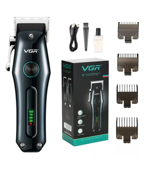 Tagliacapelli Rasoio Da Uomo Vgr V-969 A Batteria Ricaricabile Usb Display A Led