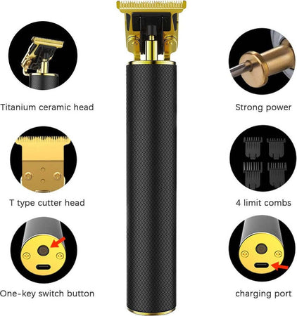 Tagliacapelli Rasoio Elettrico Professionale Usb Ricaricabile Retr? Vintage Nero Salute e Bellezza > Depilazione e rasatura > Rasoi e Tagliacapelli Trade Shop italia - Napoli, Commerciovirtuoso.it
