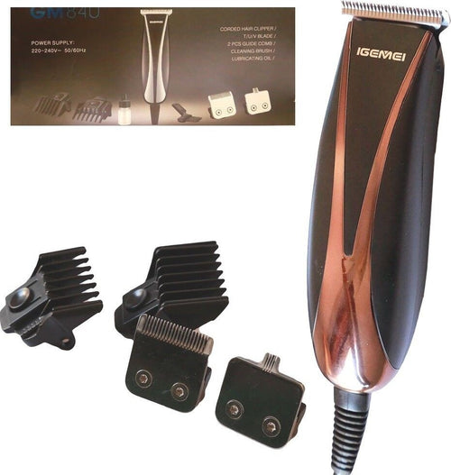 TAGLIACAPELLI RASOIO ELETTRICO REGOLA BARBA LAMA IN TITANIO 6 ACCESSORI GM840 Salute e cura della persona/Rasatura epilazione e rimozione peli/Regolabarba tagliacapelli e rasoi per il corpo/Tagliacapelli Trade Shop italia - Napoli, Commerciovirtuoso.it