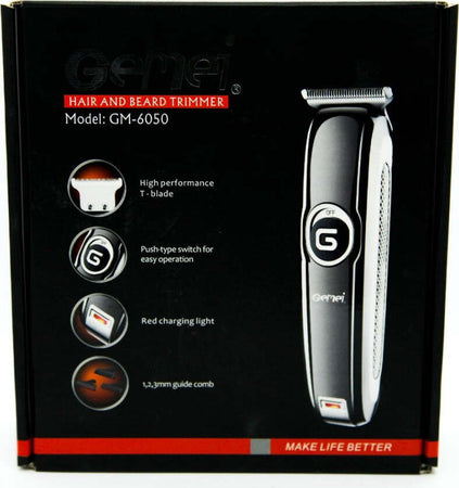 Tagliacapelli-Rasoio-Professionale-Ricaricabile-Lama-Acciaio-Inox-Gemei-Gm-6050