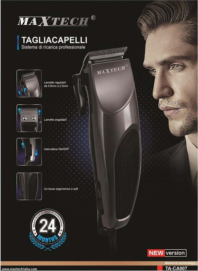 Tagliacapelli Rasoio Uomo Sistema Di Ricarica Professionale Maxtech Ta-ca007 Salute e cura della persona/Rasatura epilazione e rimozione peli/Regolabarba tagliacapelli e rasoi per il corpo/Tagliacapelli Trade Shop italia - Napoli, Commerciovirtuoso.it