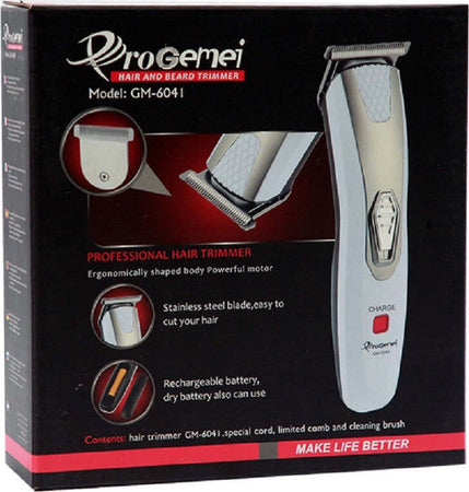 Tagliacapelli Regolabarba Capelli A Batteria Ricaricabile Trimmer Rasoio Gm-6041 Salute e Bellezza > Depilazione e rasatura > Rasoi e Tagliacapelli Trade Shop italia - Napoli, Commerciovirtuoso.it