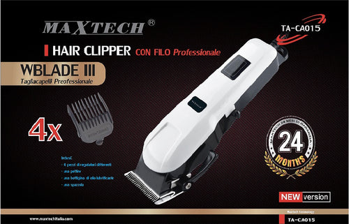 Tagliacapelli Uomo Con Filo Regolabile Con Spazzola Lubrificante Uomo Maxtech Ta-ca015 Salute e cura della persona/Rasatura epilazione e rimozione peli/Regolabarba tagliacapelli e rasoi per il corpo/Tagliacapelli Trade Shop italia - Napoli, Commerciovirtuoso.it
