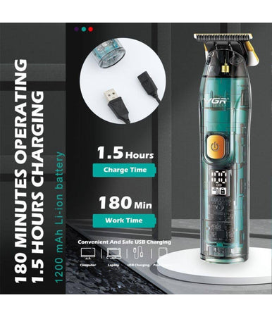 Tagliacapelli Uomo Professionale Senza Filo Ricaricabile A Batteria 0 Mm Vgr 961