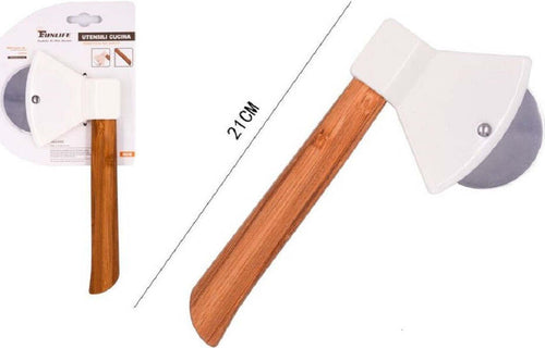 Tagliapizza Rotella Taglierina Acciaio Legno Rullo Cucina Forma Ascia 21cm 50860 Casa e cucina/Utensili da cucina/Rotelle tagliapizza Trade Shop italia - Napoli, Commerciovirtuoso.it