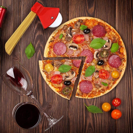Tagliapizza Rotella Taglierina Acciaio Legno Rullo Cucina Forma Ascia 21cm 50860 Casa e cucina/Utensili da cucina/Rotelle tagliapizza Trade Shop italia - Napoli, Commerciovirtuoso.it