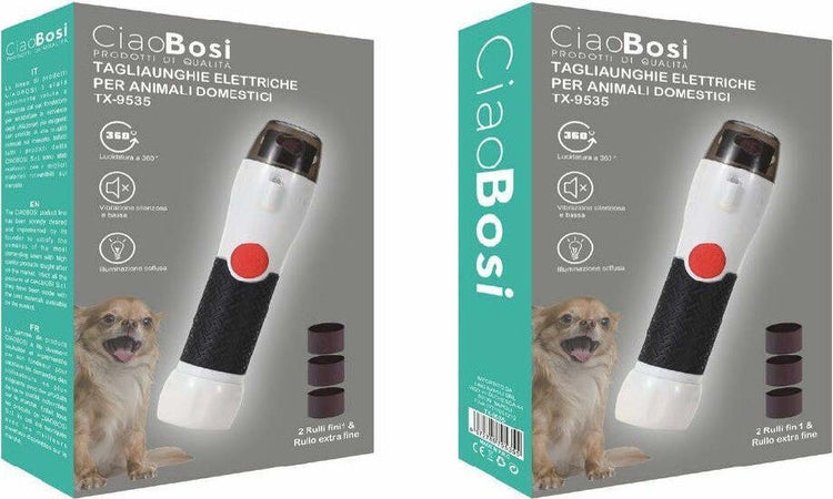 Tagliaunghie Elettrico Per Cani Animali Domestici Lima Luce Led 2 Rulli Tx-9535 Prodotti per animali domestici/Cani/Accessori per toilette/Cura delle unghie Trade Shop italia - Napoli, Commerciovirtuoso.it
