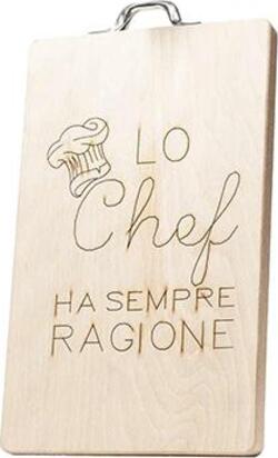 Tagliere in legno di faggio rettangolare con incisione personalizzata 17 x h 33 cm Casa e cucina/Utensili da cucina/Taglieri MagiediNatale.it - Altamura, Commerciovirtuoso.it