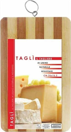 Tagliere In Legno Naturale Resistente Per Alimenti Cucina Casa 26x16,5 Cm Casa, arredamento e bricolage > Cucina > Taglieri Trade Shop italia - Napoli, Commerciovirtuoso.it