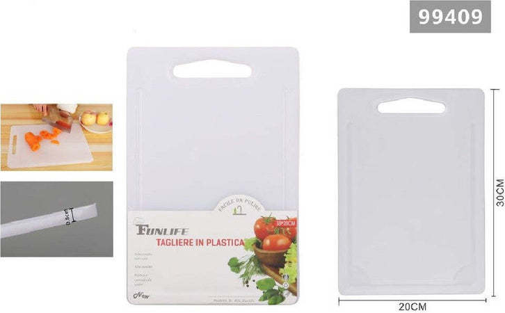 Tagliere In Plastica Con Canale Scanalatura 30x20x0.8cm Per Verdure Frutta 99409 Casa e cucina/Utensili da cucina/Taglieri Trade Shop italia - Napoli, Commerciovirtuoso.it