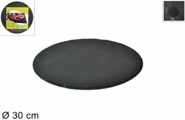 Tagliere-Vassoio-Piatto-Tondo-In-Pietra-Ardesia-Grigia-Dimensioni-30-Cm-Portata