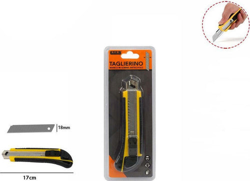 Taglierino Cutter Con Fermo Blocco Guida Lama Manico In Gomma Antiscivolo 71071 Casa, arredamento e bricolage > Bricolage e fai da te > Utensili Manuali Trade Shop italia - Napoli, Commerciovirtuoso.it