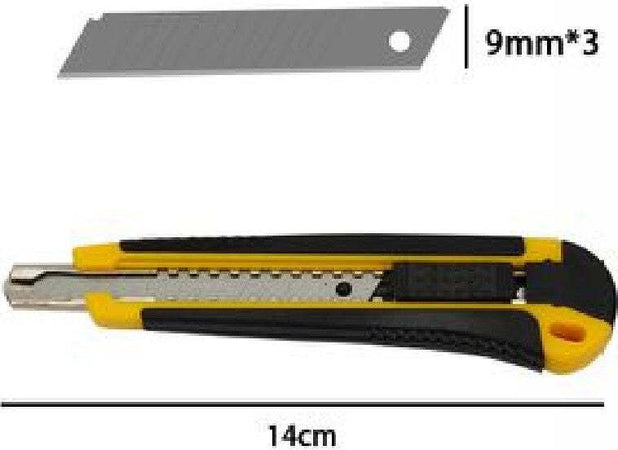 Taglierino Cutter Con Fermo Blocco Guida Lame 9mm Manico Gomma Antiscivolo 71073 Casa, arredamento e bricolage > Bricolage e fai da te > Utensili Manuali Trade Shop italia - Napoli, Commerciovirtuoso.it
