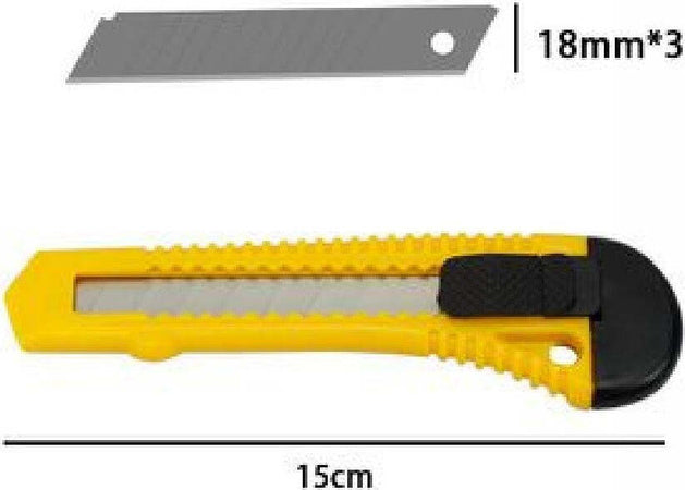 Taglierino Cutter Professionale 15 Cm Con Fermo Blocco Guida Lame Da 18 Mm 71075 Casa, arredamento e bricolage > Bricolage e fai da te > Utensili Manuali Trade Shop italia - Napoli, Commerciovirtuoso.it