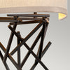 Applique Contemporanea Taiko Acciaio Bronzo Antico 2 Luci E14