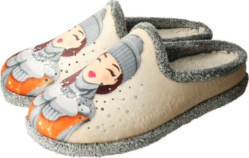 Tanahlot-Ciabatta-Ciniglia-soletta-estraibile-Donna-Beige