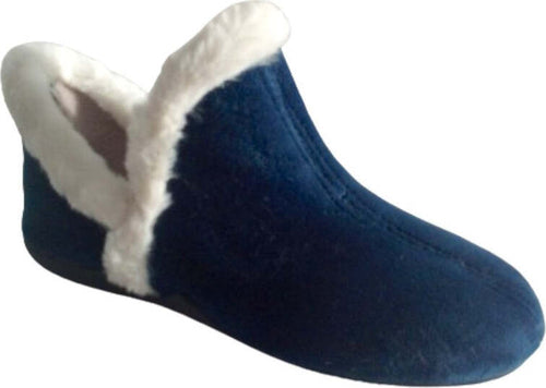 TanahLot-pantofole-ciabatte-donna-in-tinta-unita-in-morbido-tessuto-blu-con-bordo-pelo