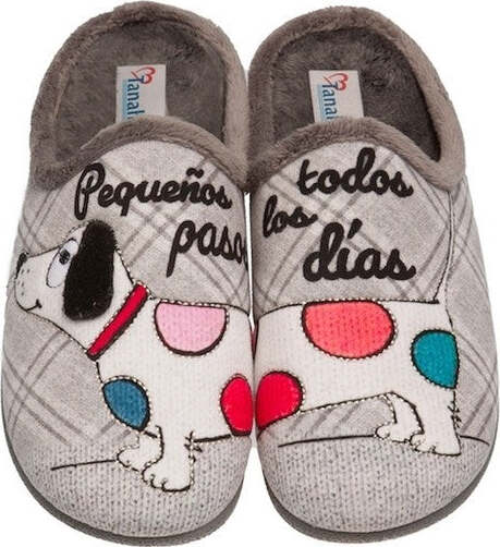 TanahLot-pantofole-ciabatte-donna-stampa-bassotto-a-pois-Beige