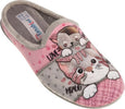 TanahLot-pantofole-ciabatte-donna-stampa-gattini-in-tessuto-morbido-con-glitter