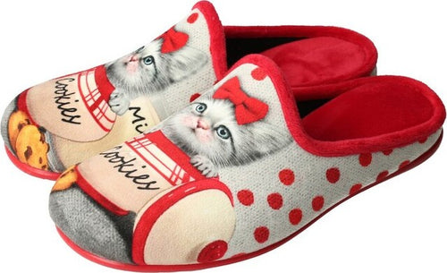 TanahLot-pantofole-ciabatte-donna-stampa-gatto-cookies-in-tessuto-morbido