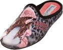 TanahLot-pantofole-ciabatte-donna-stampa-ragazza-berretta-glitter-Winter-is-here!-in-tessuto-morbido