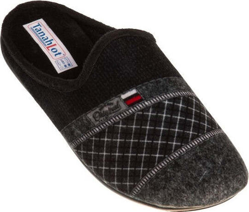 TanahLot-pantofole-ciabatte-uomo-stampa-original-rombi-in-tessuto-morbido