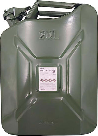Tanica in metallo colore verde per trasporto di idrocarburi Auto e Moto/Accessori per auto/Taniche carburante La Zappa - Altamura, Commerciovirtuoso.it