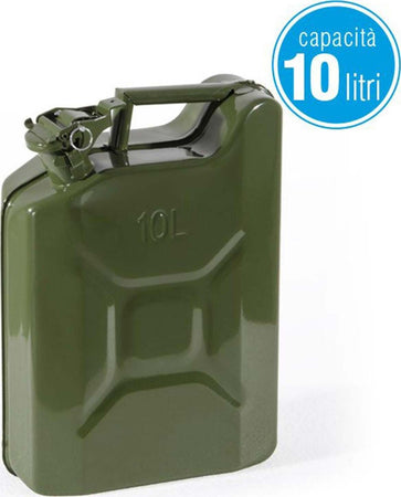 Tanica in metallo colore verde per trasporto di idrocarburi Auto e Moto/Accessori per auto/Taniche carburante La Zappa - Altamura, Commerciovirtuoso.it
