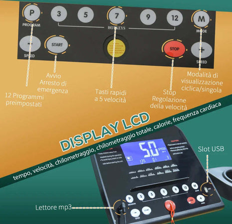Tapis-Roulant-Elettrico-Pieghevole-Salvaspazio,-Velocità-14km/h,-Monitor-LCD-5-Programmi-e-Presa-USB,-per-Casa-e-Ufficio,-Motore-750W,-Nero-YT2A90-225YT2
