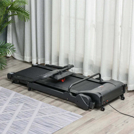 Tapis-Roulant-Elettrico-Pieghevole-Salvaspazio,-Velocità-14km/h,-Monitor-LCD-5-Programmi-e-Presa-USB,-per-Casa-e-Ufficio,-Motore-750W,-Nero-YT2A90-225YT2