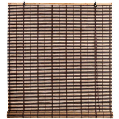 Tapparella in bambù Africa arrotolamento a carrucola con supporto in legno da esterno