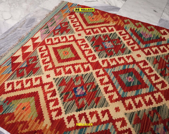 Tappeti Kilim Kaudani Melange 117x89cm Lana Colori Vegetali Melange Disegno Moderno Double Face Originale Lavorato A Mano Pezzo Unico Casa e cucina/Tessili per la casa/Tappeti e tappetini/Tappeti Mollaian Tappeti - Lecce, Commerciovirtuoso.it