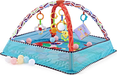 Tappetino Kikkaboo con 18 palline Blu Animals Giochi e giocattoli/Puzzle/Tappetini puzzle La Casa Del Bebè - Napoli, Commerciovirtuoso.it