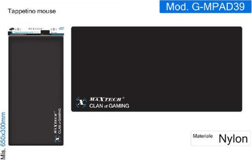 Tappetino Mouse Game Pad Tappeto Pc Gaming Antiscivolo Poggiapolso Nero G-mpad39 Elettronica/Informatica/Accessori/Tastiere Mouse e periferiche di input/Accessori per tastiere e Mouse/Tappetini per il Mouse Trade Shop italia - Napoli, Commerciovirtuoso.it