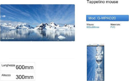 Tappetino-Per-Mouse-Gamepad-Ghiacciai-Poggiapolso-Pc-Computer-Maxtech-G-mpad20