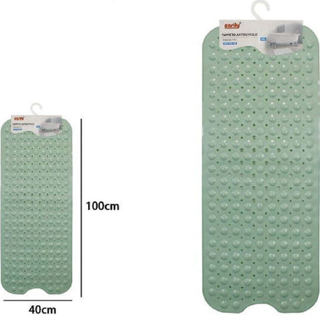Tappetino Per Vasca Antiscivolo 100 X 40 Cm Tappeto Doccia In Pvc 79740 Verde Casa, arredamento e bricolage > Accessori Bagno > Tappeti Doccia Trade Shop italia - Napoli, Commerciovirtuoso.it