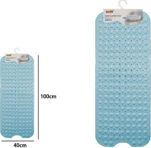 Tappetino Per Vasca Antiscivolo 100 X 40 Cm Tappeto Doccia In Pvc 79742 Azzurro Casa, arredamento e bricolage > Accessori Bagno > Tappeti Doccia Trade Shop italia - Napoli, Commerciovirtuoso.it