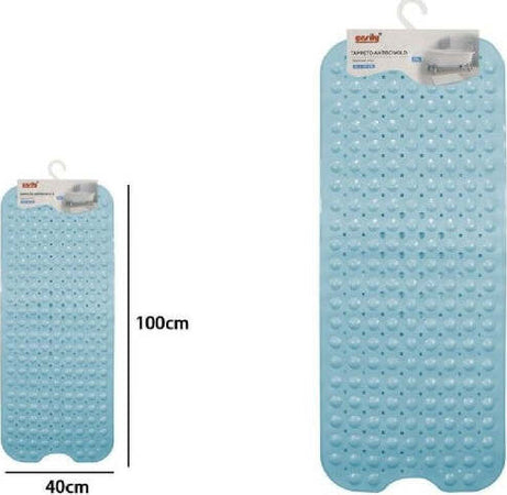 Tappetino-Per-Vasca-Antiscivolo-100-X-40-Cm-Tappeto-Doccia-In-Pvc-79742-Azzurro