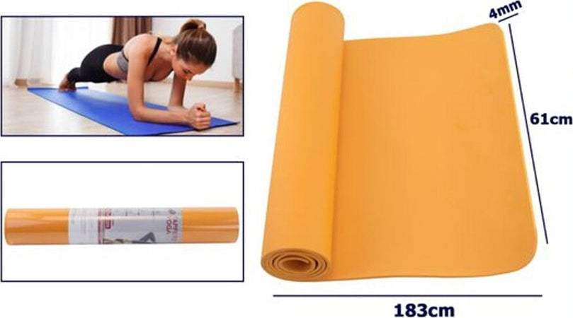 Tappetino Yoga In Eva 61x183x0.4 Cm Tappeto Aerobica Fitness Pilates Palestra Sport e tempo libero/Fitness e palestra/Yoga/Tappetini Trade Shop italia - Napoli, Commerciovirtuoso.it