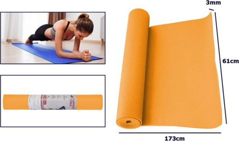 Tappetino Yoga In Pvc 61x173x0.3 Cm Tappeto Aerobica Fitness Pilates Palestra Sport e tempo libero/Fitness e palestra/Yoga/Tappetini Trade Shop italia - Napoli, Commerciovirtuoso.it