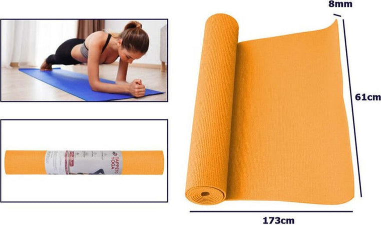Tappetino Yoga In Pvc 61x173x0.8 Cm Tappeto Aerobica Fitness Pilates Palestra Sport e tempo libero/Fitness e palestra/Yoga/Tappetini Trade Shop italia - Napoli, Commerciovirtuoso.it