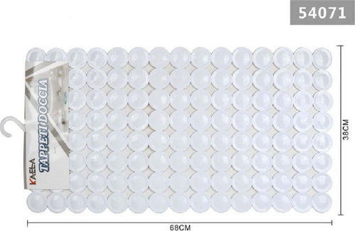 Tappeto Antiscivolo Cerchi Bianco Vasca Doccia Rettangolare Bagno 38x68cm 54071 Casa e cucina/Bagno/Accessori per il bagno/Accessori per la doccia/Tappetini Trade Shop italia - Napoli, Commerciovirtuoso.it