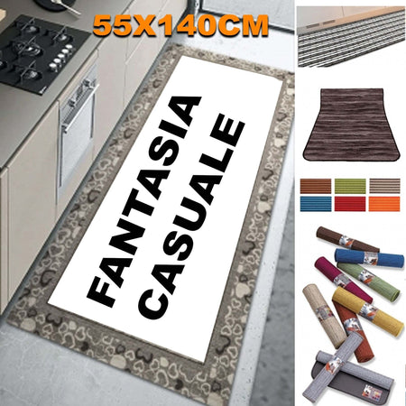 TAPPETO ANTISCIVOLO FONDO GOMMA 55x140 CM PER CUCINA BAGNO LAVABILE LAVATRICE Casa e cucina/Tessili per la casa/Tappeti e tappetini/Tappetini per il bagno Trade Shop italia - Napoli, Commerciovirtuoso.it