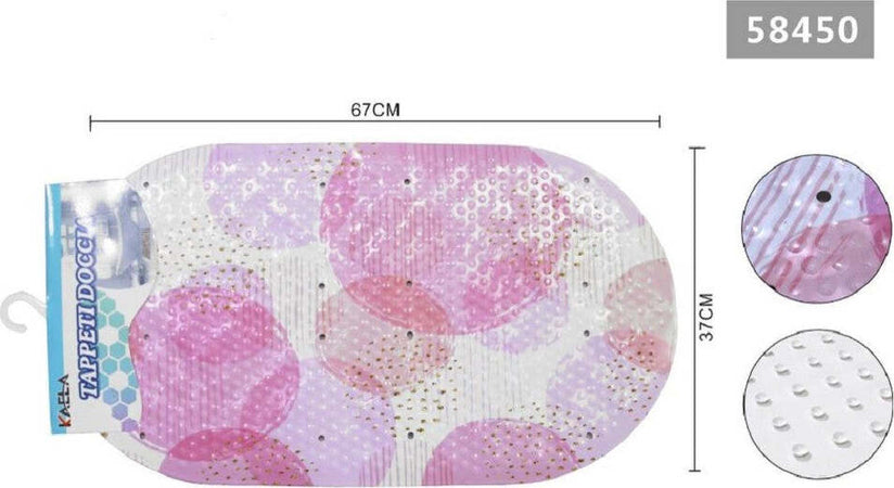 Tappeto Antiscivolo Ovale Cerchi Rosa Per Vasca Da Bagno Doccia 67 X 37 Cm 58450 Casa e cucina/Bagno/Accessori per il bagno/Accessori per la doccia/Tappetini Trade Shop italia - Napoli, Commerciovirtuoso.it
